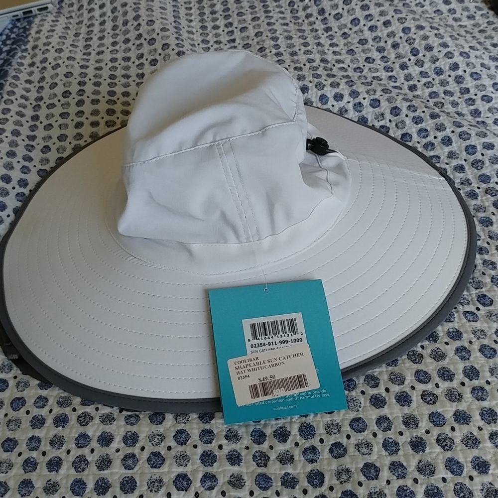 Coolibar 😎 NWT Shapeable Sun Catcher Hat White
